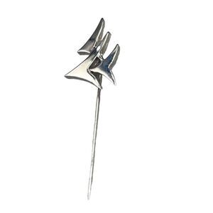 Vintage crown Trifari lapel or stick pin.